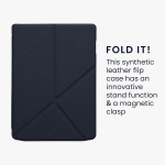 Kwmobile &uuml;mbris, &uuml;hildub Pocketbook Inkpad 4 / Color 3 / Color 2 / Vivlio Inkpad 4 / Inkpad Color 3 - kunstnahast &uuml;mbris - Ereaderi kaitse&uuml;mbris - tumesinine kate