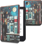 Kwmobile klapp&uuml;mbris, &uuml;hildub kobo clara 2e / tolino shine 4 &uuml;mbrisega - e-lugeri &uuml;mbris - book city multicoloured