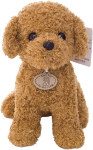 Teddy koer, kaisukaru koer, pl&uuml;&uuml;sist topisega m&auml;ngukoer, teddy puudli koera simulatsioon, kutsika nukk, m&auml;nguasja kingitus lastele, t&uuml;drukutele, poistele