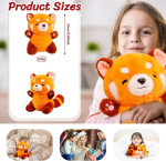 Pehme m&auml;nguasi punane panda, 23 cm punase panda pl&uuml;&uuml;sm&auml;nguasi, kaisukaru, punase panda nukud, punase panda pl&uuml;&uuml;s t&uuml;drukutele, poistele, lastele, s&uuml;nnip&auml;evakingitused, punase panda pl&uuml;&uuml;sm&auml;nguasi