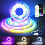 5 m wifi intelligent cob rgbww+ic soe valge + d&uuml;naamiline v&auml;rv 24 v led riba valguskaabel 784led/m 3920 led led riba valgusti t&ouml;&ouml;tab google home assistant/alexa'ga