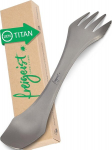 Freigeist&reg; titaanist spork, ideaalne matkan&otilde;ude komplekt, &uuml;likerge matkan&otilde;ude komplekt, v&auml;litingimustes kasutatavad s&ouml;&ouml;giriistad, spork-nuga-kahvel-lusika komplekt, titaanist matkan&otilde;ud