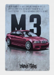 Metallist / dekoratiivne tahvel Bmw E46 M3 Bavaria Motors