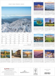 Alpha Edition - baden-w&uuml;rttemberg 2025 pildkalender, 23,7 x 34 cm, seinakalender m&auml;rkmete jaoks ja palju teavet, pildid liidumaalt, saksa kalender ja p&uuml;hade kuup&auml;evad