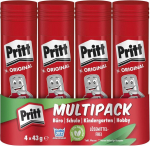 Pritt Glue Stick 4 x 43g &ndash; t&otilde;hus liim kunstile ja koolile