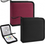 Hengbird 2 cd tasku komplekt, cd taskute hoiustamine, cd kaust lukuga, cd organiseerija autole ja koju, karp dvd hoiukarp, ruumi kokkuhoid autole ja koju, punane ja must
