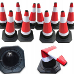 Rebiko teekoonus hoiatuspost kokkupandav helkurkomplekt 10 tk 60