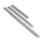 Metallist joonlaua komplekt: 20, 30, 40 cm roostevaba teras
