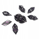 Mysterium must-lilla 7 metallist Rpg t&auml;ringukomplekt