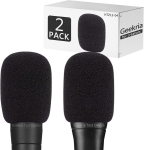 Poroloon tuulefilter "shure" mikrofonidele, 2 tk. (must)