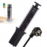 Bedee pistikupesa lauale 3 pesa + 2 usb porti, praktiline