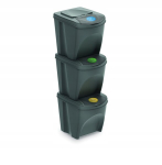 Pr&uuml;gisorteerimiskonteinerite komplekt 3x25l Sortibox