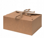 Dekoratiivne koogikarp Ciasta19x14x9cm Ps201 kraft, 10 tk