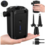 Elektriline pump madratsile, paadile + 3 otsikut, akuga, Usb type C