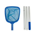 Basseini puhastusv&otilde;rk peenikese silmaga basseini muruplatsile 3 varrega 105 cm