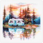 Tikkimiskomplekt Magic Needle "Sunset at the Lake" 70-11