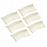 Zzato komplekt: 6 tk Diy T&uuml;hjad metallist juuksen&otilde;elad K&uuml;lgkamm 20 hambaga Juuksed 5 tk