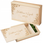 Decorify puidust karp fotodele Lilledega, suletav, pulmadeks