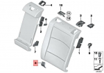 BMW Isofix Katab Cover 5 F11 52207267097 Originaal 52207267097