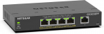Netgear Gs305epp poe switch 4 pordi gigabit ethernet lan switch poe+ 120w plus (5 pordi plug and play, hallatav v&otilde;rgu switch poe, igmp snooping, qos, vlan, ventilaatorita metallkorpus)