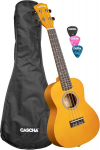 Kontsert ukulele Linden Yellow (sh kott, 3 plektrit)