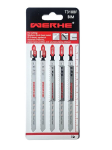 Werhe&reg; tikksaetera tera t318bf, 5 tk pakis metalli l&otilde;ikamiseks &ndash; keskmise paksusega ja paksude lehtede (2,5&ndash;6 mm) t&auml;pseks l&otilde;ikamiseks &ndash; tikksaetera t-varrega kinnitusega tikksaagidele &ndash; tikksae tarvikud