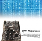 B250 Btc 12p kaevandamise emaplaat, 12 Usb3.0 kuni Pcie porti Lga1151 liides kahe kanaliga 2 Ddr4 Dimm Pc emaplaat, maksimaalne toetus 16g