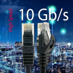 1attack.de - 1 x 7.5m cat7 ethernet kaabel 10 gb/s lan v&otilde;rgul&uuml;liti must