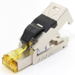 1attack.de 10 x cat 8 - 10 x v&otilde;rgu pistikud rj45 t&ouml;&ouml;riistavaba rj45 pistik cat8 varjestatud metallkorpus 40gbit s &uuml;hildub cat5 cat6 cat7 10 tk pakendis cat8 pistik cat8 pistik