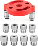 Qwork&reg; Puidut&ouml;&ouml;tlemise puurimisabi, puuraugu keskpunkti leidja 3/4/5/6/7/8/9/10 mm puurh&uuml;lssidega