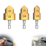 3 suure j&otilde;udlusega torufreespuuride komplekt, 1/2 tolli, 3/4 tolli, 1 tolli pvc torufrees, raskeveokite torufrees, plasttoruliitmike frees, gofreeritud toru freespuur (#20+#25+#32) (teine tase