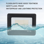 Fupe Led v&auml;lisprožektor 50 W, Ip65 veekindel prožektor, 72 Led 5000 Lm v&auml;lisprožektor 6500 K k&uuml;lm valge, ideaalne v&auml;lisvalgustus aeda, sisehoovidesse [2 tk]