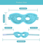 Exsbtay silmamask jahutuskomplekt, 2 tk, korduvkasutatav geeljahutusmask, jahutavad padjad, jahutavad prillid silmadele, jahutav unemask, j&auml;&auml;mask migreeni, tumedate ringide, peavalude, kuivade silmade, tursete korral