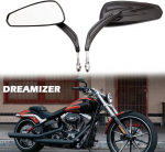 Mootorratta tahavaatepeegel, 8 mm mootorratta peegli asendus sportster xl883 1200 dyna softail low rider street glide electra glide road glide