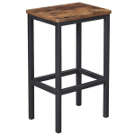 Baaritooli, Begryf, 40x30x65 cm, tumepruun musta metalliga