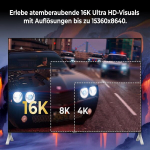 Ultra Hdtv uusim Displayport 2.1 kaabel 3 m - 8k@60hz, 4k@60/120/144hz, 5k@60hz, 2k@165/240hz - &uuml;hildub Freesync ja G-synciga - ideaalne m&auml;ngumonitoridele ja arvutitele - Dp to Dp