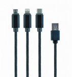 Kaabel amberin 8-pin Lightning / usb c / Micro usb - usb a, 1.0 m