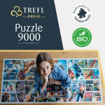 Trefl Prime - pusle Uft: Marvel - Across The Comic Universe - 9000 t&uuml;kki, suur pusle, pakseim papp, orgaaniline, Eko, kollaaž superkangelastega, meelelahutus t&auml;iskasvanutele ja lastele alates 12. eluaastast