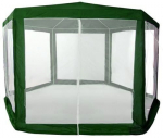 Aia &auml;ripaviljoni telk, 2x2x2 m, s&auml;&auml;sev&otilde;rguga, roheline, MultiGarden
