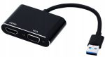 Pawonik usb 3.0 hdmi + vga adapter graafikakaart hub adapter