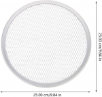 Cabilock &uuml;mmargune pitsavorm, pitsaalus, s&uuml;sinikterasest &uuml;mmargune pitsavorm, pitsaalus, pitsapann, grillplaat k&uuml;lmutatud pitsa jaoks, 25 cm, must, minimalistlik