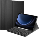 Fintie prantsuse Azerty klaviatuur Samsung Galaxy Tab S9 Fe 10.9 tolli 2023/tab S9 11 tolli jaoks - juhtmevaba Bluetooth klaviatuur mitme positsiooniga, must