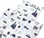 Tuptam laste voodipesukomplekt beebivoodipesu tekikott 100 x 135 120 x 90 cm padjap&uuml;&uuml;r 40 x 60 cm poistele t&uuml;drukutele 2-osaline komplekt v&auml;rvus: Cars Blue suurus: 135 x 100 cm