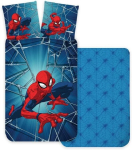 Brandmac Spiderman 3-osaline voodipesukomplekt voodilinaga, 100% puuvillane tekikott 140 x 200 cm + padjap&uuml;&uuml;r 65 x 65 cm + voodilina 90 x 190 cm