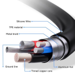 Vosga usb 2.0 printerikaabel 5 m usb 2 kiire printeri skanneri kaabel usb 2.0 andmekaabel a-t&uuml;&uuml;pi isane kuni b-t&uuml;&uuml;pi isane (5 m, must)