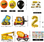 Ekskavaatori kaunistus laste s&uuml;nnip&auml;evaks 2, ehitusplatsi s&uuml;nnip&auml;evakaunistus poisile 2 aastat, ehitusplatsi pidu laste s&uuml;nnip&auml;ev, s&uuml;nnip&auml;evakaunistus 2 aastat poisile, ekskavaatori s&uuml;nnip&auml;evakaunistus