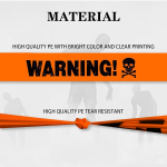 Ubrave 20 m x 7.5 cm halloween'i dekoratsiooni t&otilde;kketeip - halloween'i hoiatuslint - j&auml;&auml;kideta hoiatuslint peokaunistusteks - oranž