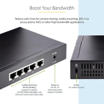 Startech.com 5 pordi gigabitine l&uuml;liti - haldamata 2.5 gbps l&uuml;liti - kontori/kodu v&otilde;rgu/lan l&uuml;liti/jaotur laua/seina k&uuml;lge kinnitamiseks - tagasi&uuml;hilduv 10/100/1000 mbps-ga - t&auml;ismetallist (ds52000)