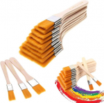 Laiade lameda pintsli komplekt, akr&uuml;&uuml;l lameda pintsel, 12 t&uuml;kki, erinevad suurused, akr&uuml;&uuml;l, puidust k&auml;epidemega pintslite kunstnikukomplekt &otilde;limaalile, akvarellile, lakkidele, glasuuridele, isetegemisele, akvarellile