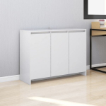 vidaXL puhvetkapp, valge, 102 x 33 x 75 cm, puitlaastplaat